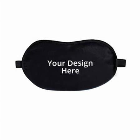 Black Customized Eye Mask for Sleeping with Cooling Gel