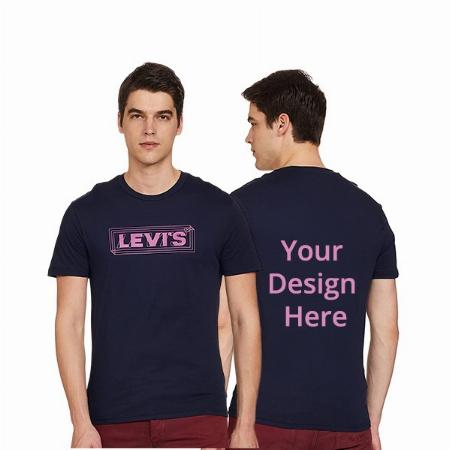 Blue Customized Levi's Regular Round Neck T-Shirt