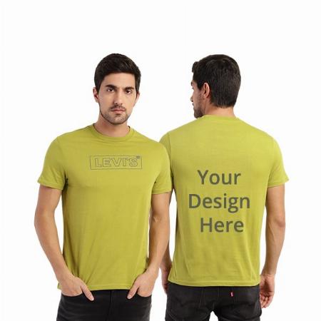 Green Customized Levi's Men's Graphic Regular Fit T-Shirt