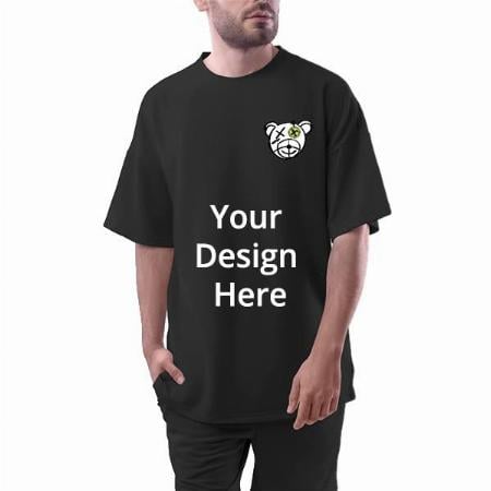 Black Customized Oversized T-Shirt