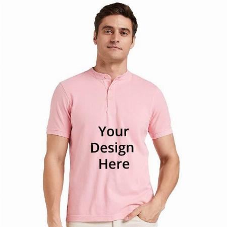 Pink Customized Men's Regular Polo Shirt
