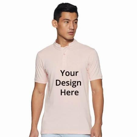 Sea Pink Customized Men's Regular Polo Shirt