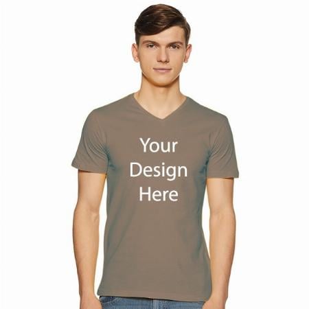 Brown Customized Men's Regular T-Shirt