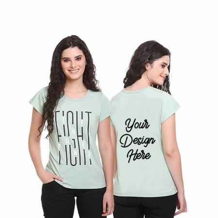 Pista Customized Women's Fight Design Graphic Printed T-Shirt