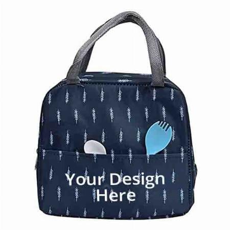 Blue Customized Insulated Tiffin Storage Bag