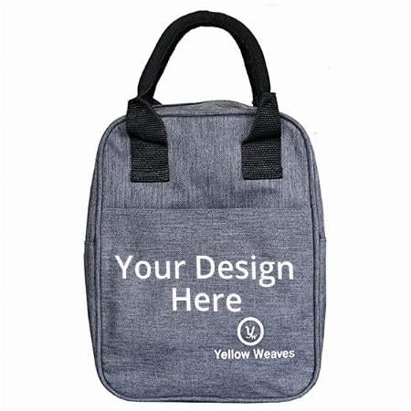 Grey Customized Insulated Travel Lunch/Storage Bag