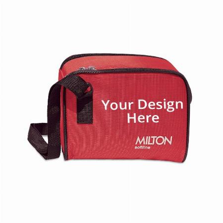 Red Customized Milton Plastic Tiffin Box, 4 Containers and 1 Tumbler