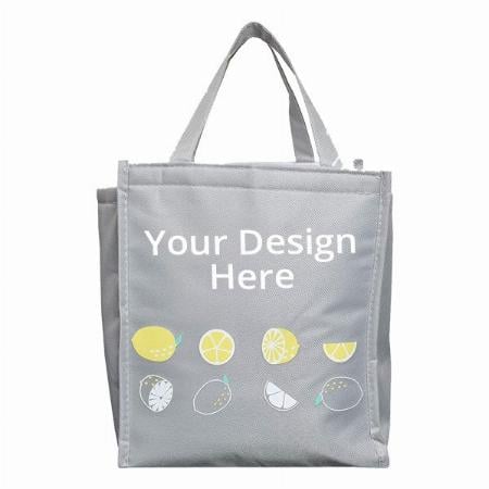 Grey Customized Insulated Travel Lunch/Tiffin/Storage Bag