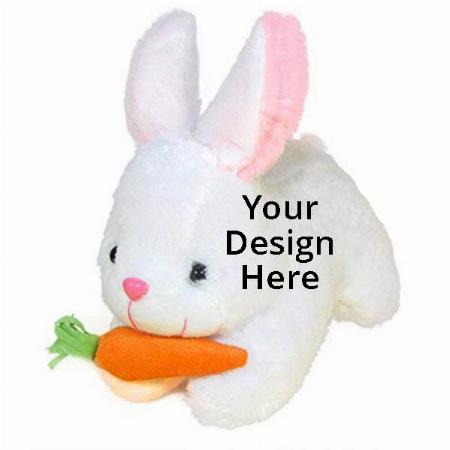 White Customized Rabbit Toy
