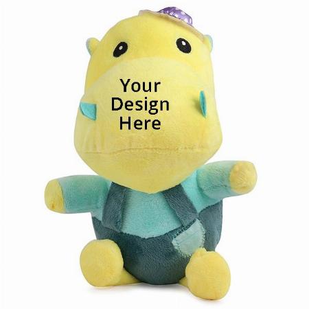 Green Customized Happy Hippo Soft Toy for Kid