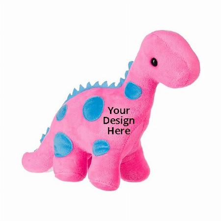 Pink Customized Dino Soft Toy 22 cm