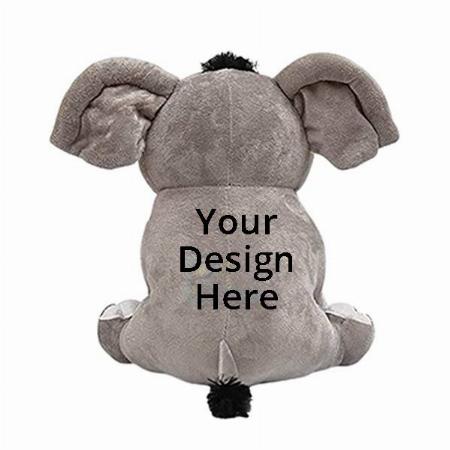Grey Customized Elephant Soft Toy (25 Cm)
