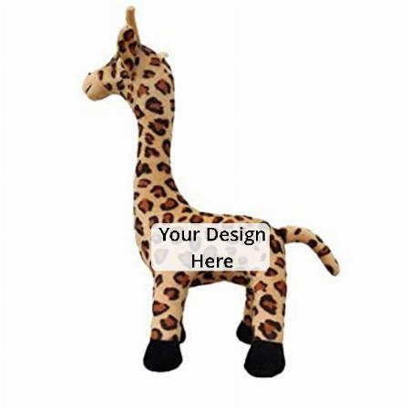 Brown Customized Giraffe Stuffed Soft Toy (27 Cm)