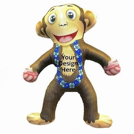 Multicolour Customized Stuffed Toy Monkey (Set of 2)