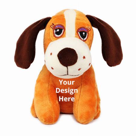 Brown Customized Soft Animal Dog Toy (Size -20cm)