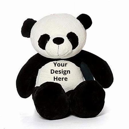 Black White Customized Panda Teddy Bear Soft Toy (4 Feet)