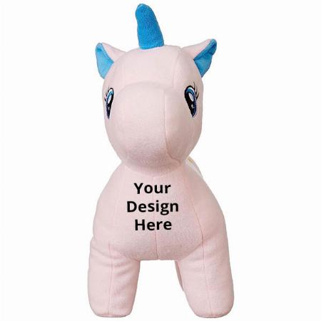 Pink Customized Unicorn Soft Toy - 35 cm