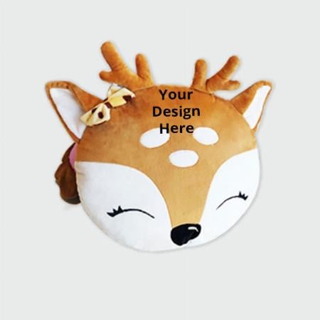 Brown White Customized Cute and Adorable Deer Stuffed Soft Toy for Kids (Size - 40cm)