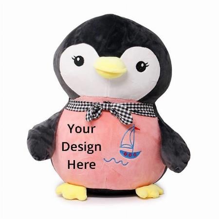 Black Customized Penguin Soft Toys For Kids. Stuff Toy Super Soft Cute Cuddly Pillow Cushion Stuff Dolls, 10 Inches