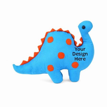 Blue Customized Ultra Soft Animal Toys For Kids 31 cm Long Soft Dinosaur Toys For Kids Stuffed Animals