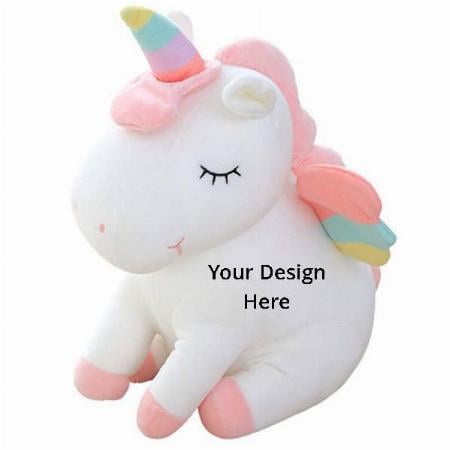 White Customized Unicorn Soft Toys For Girls | Soft Pillow For Girls | Stuff Toys Fot Girls | Teddy Bear