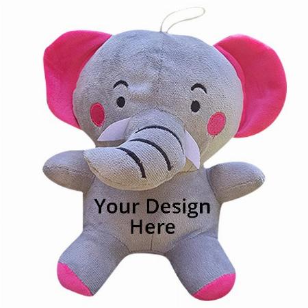 Grey Customized Elephant Soft Toy Huggable Lovable For Kids/Cartoon/Children/Birthday Gift