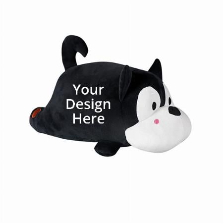 Black Customized Soft Stuffed Animal Cute Toy 40 cm, Great For Kids