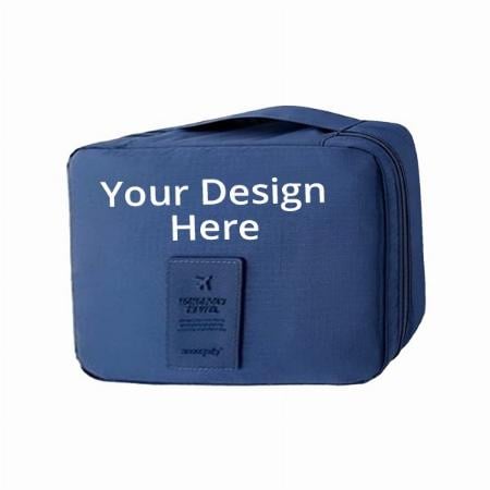 Navy Blue Customized Toiletry Bag