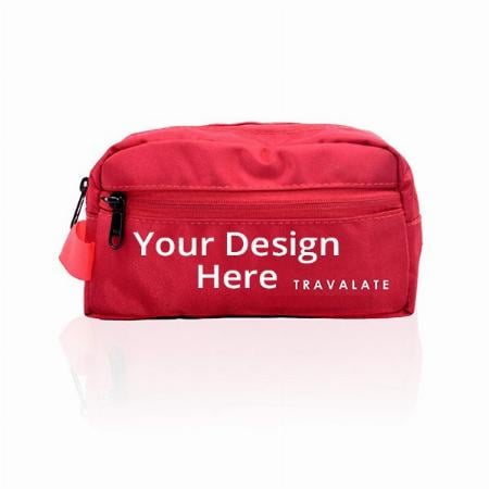 Red Customized Toiletry/Makeup Bag