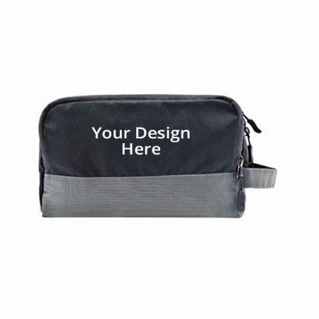 Grey Customized Toiletry Bag
