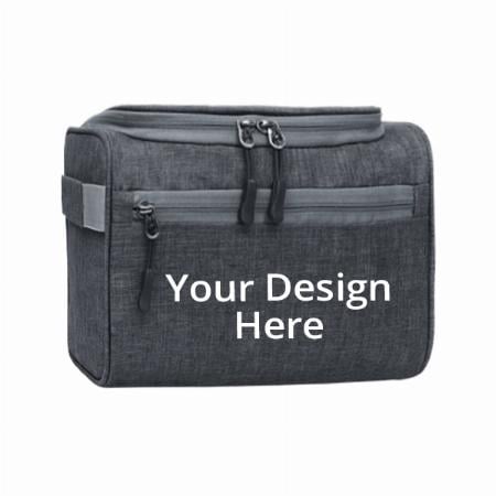 Dark Grey Customized Toiletry Bag