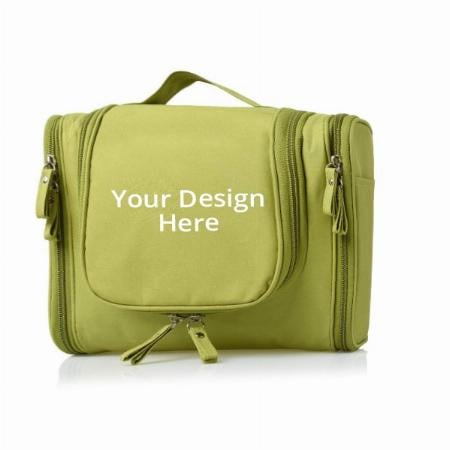 Green Customized Multifunctional Hanging Travel Toiletry Bag