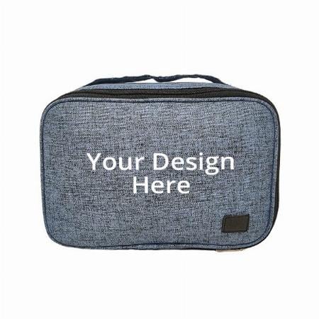 Blue Customized Multi-Utility Travel Pouch, Toiletry Bag, Shaving Kit Bag, Travel kit, Gadget Organiser Bag, Cosmetic Bag, Medicine Bag For Men And Women