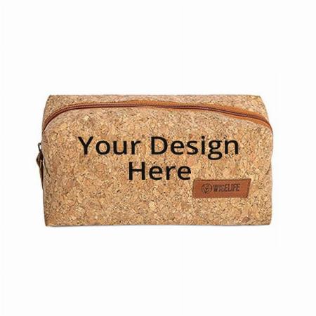 Brown Customized 100% Biodegradable Travel Kit, For Toiletry, Essentials, Stationary, Cosmetics, Shaving Kit, Makeup Bag, Dental Kit