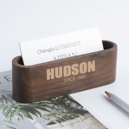 Brown Customized Visiting Card Holder Organizer for Office