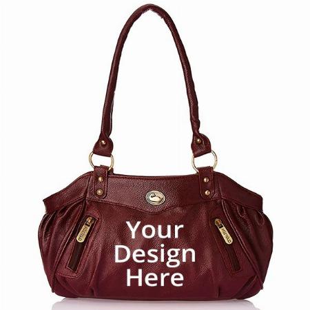 Maroon Customized Women's Handbag