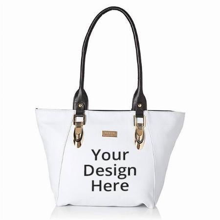 White Customized Women's Shoulder Bag
