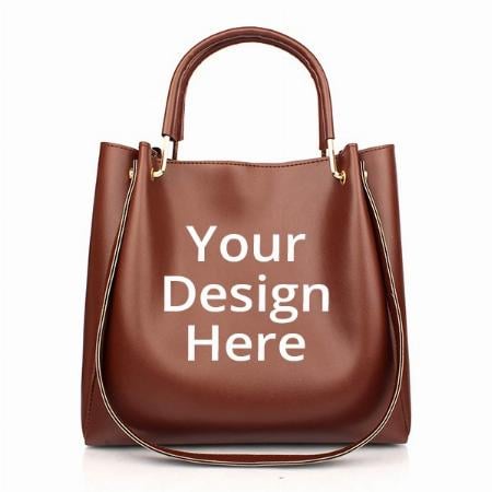 Tan Brown Customized Women's Handbag
