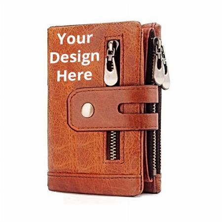 Brown Customized Stylish Men's Wallet