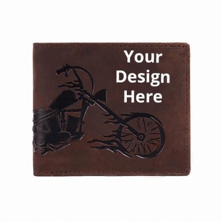 Dark Brown Customized Leather Men's Wallet