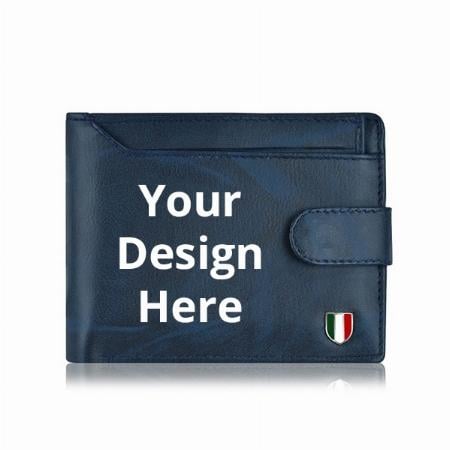 Blue Customized Men's Wallet