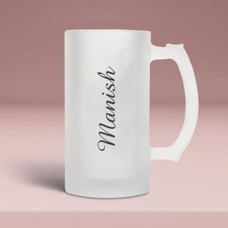Trendy Name Customized Photo Printed Beer Mug