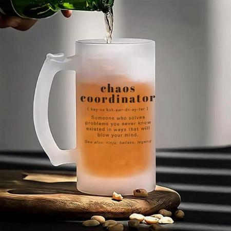 Monogram Design Customized Photo Printed Beer Mug