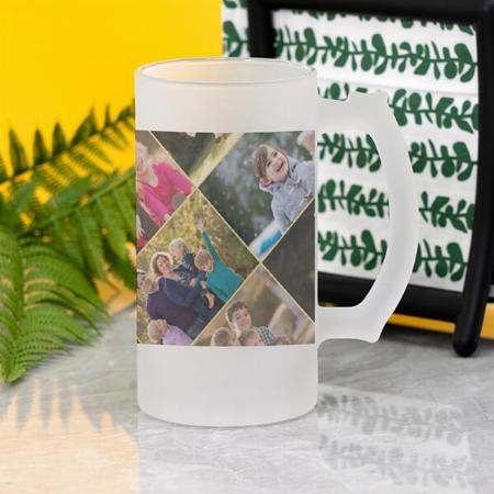 6 Photo Collage Design Customized Photo Printed Beer Mug