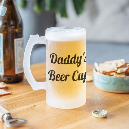 Daddy's Sippy Cup Customized Photo Printed Beer Mug