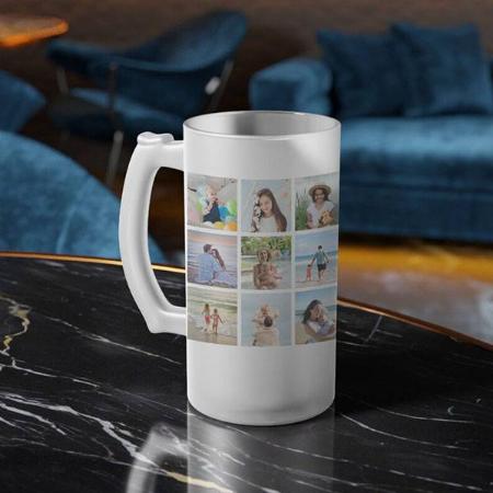 15 Photo Collage Customized Photo Printed Beer Mug