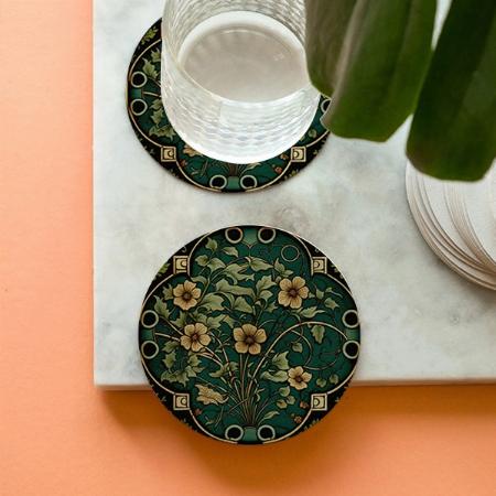 Pimpernel Design Customized Photo Printed Circle Tea & Coffee Coasters