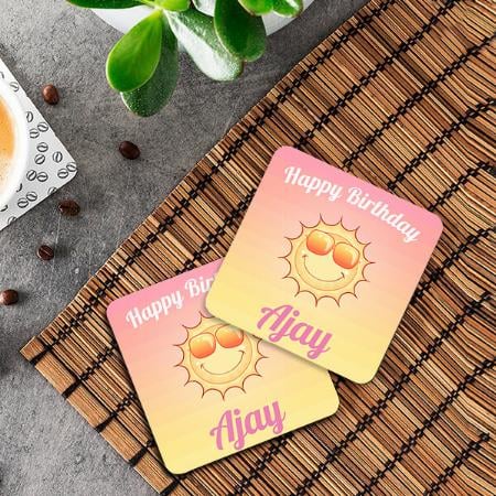 Happy Sun Design Customized Photo Printed Tea & Coffee Coasters