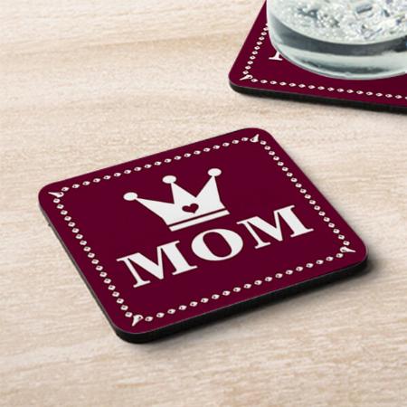 Mother's Day Crown Design Customized Photo Printed Tea & Coffee Coasters