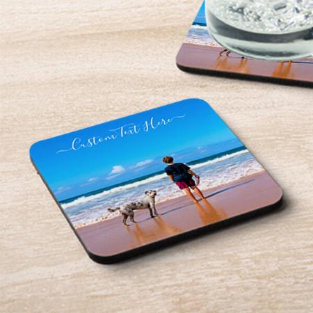 Modern Photo And Text Customized Photo Printed Tea & Coffee Coasters